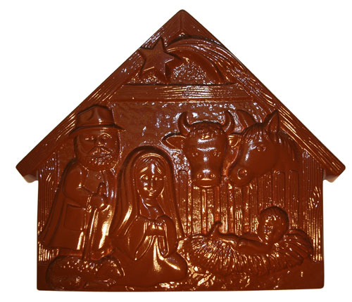 Cabrellon Nativity Scene Plate Polycarbonate Chocolate Mould